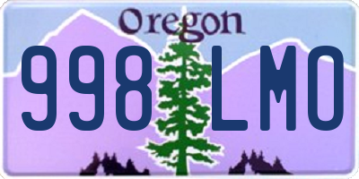 OR license plate 998LMO