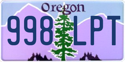 OR license plate 998LPT