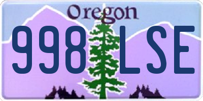OR license plate 998LSE