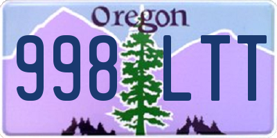 OR license plate 998LTT