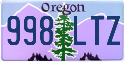 OR license plate 998LTZ