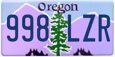 OR license plate 998LZR
