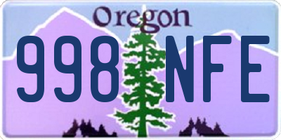 OR license plate 998NFE