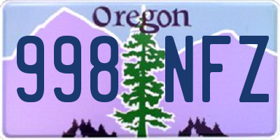 OR license plate 998NFZ