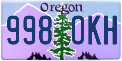 OR license plate 998OKH