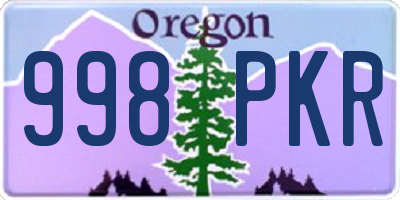 OR license plate 998PKR