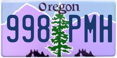 OR license plate 998PMH