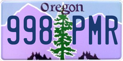OR license plate 998PMR