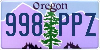 OR license plate 998PPZ