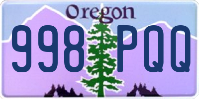 OR license plate 998PQQ