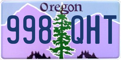 OR license plate 998QHT