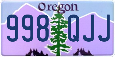 OR license plate 998QJJ