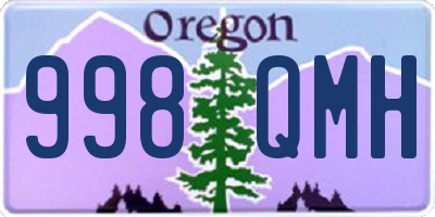 OR license plate 998QMH