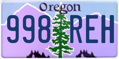 OR license plate 998REH
