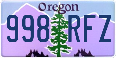 OR license plate 998RFZ