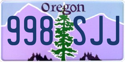 OR license plate 998SJJ