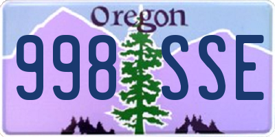OR license plate 998SSE