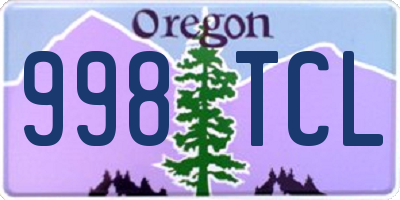 OR license plate 998TCL