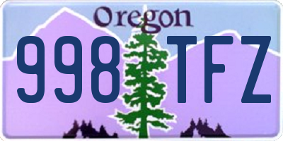 OR license plate 998TFZ