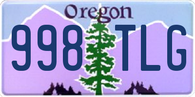 OR license plate 998TLG