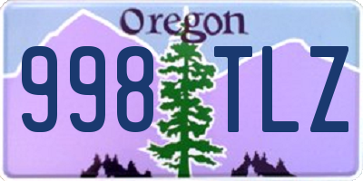 OR license plate 998TLZ