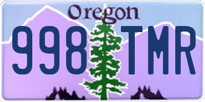 OR license plate 998TMR