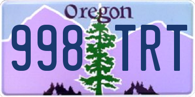 OR license plate 998TRT