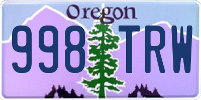 OR license plate 998TRW