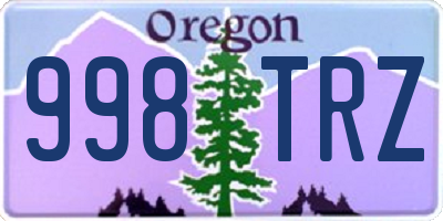 OR license plate 998TRZ