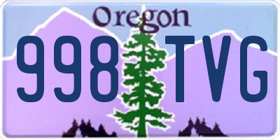 OR license plate 998TVG