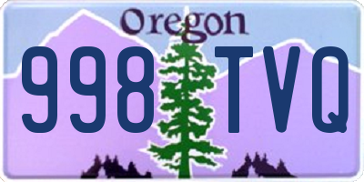 OR license plate 998TVQ