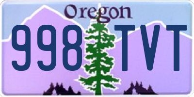 OR license plate 998TVT