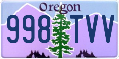 OR license plate 998TVV
