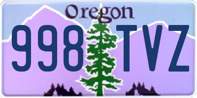 OR license plate 998TVZ