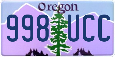 OR license plate 998UCC