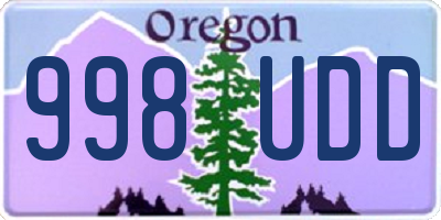 OR license plate 998UDD