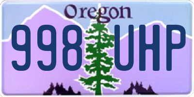 OR license plate 998UHP