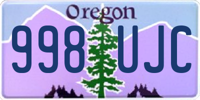 OR license plate 998UJC