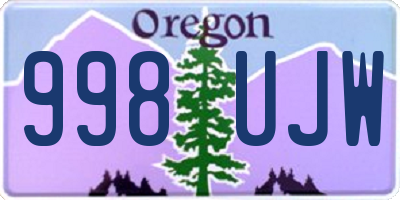 OR license plate 998UJW