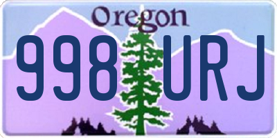 OR license plate 998URJ