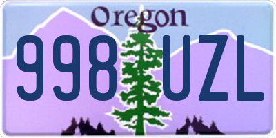OR license plate 998UZL
