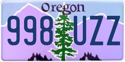 OR license plate 998UZZ