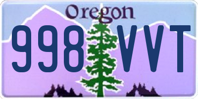 OR license plate 998VVT