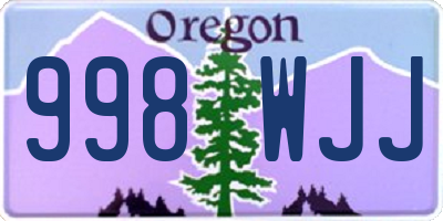 OR license plate 998WJJ