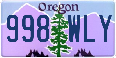 OR license plate 998WLY