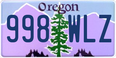 OR license plate 998WLZ