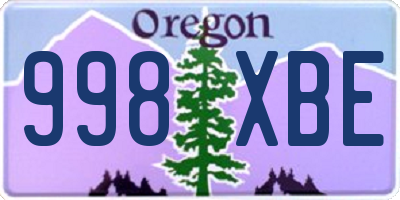 OR license plate 998XBE