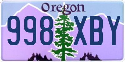OR license plate 998XBY