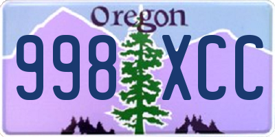 OR license plate 998XCC