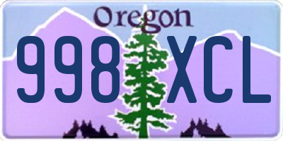 OR license plate 998XCL